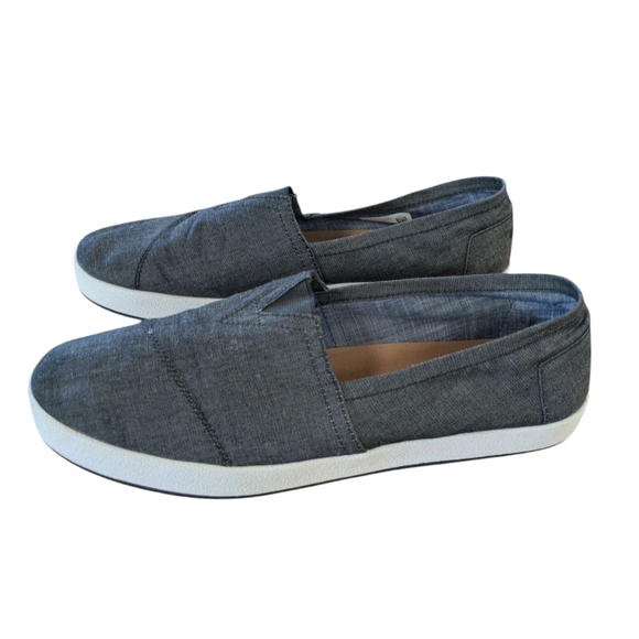 Toms Other - Toms Avalon Chambray Slip On Shoes Mens Size 11.5